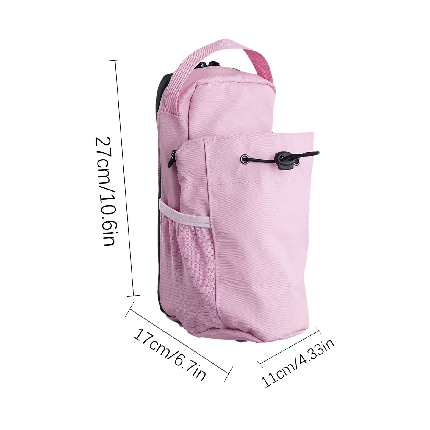 Magnetic Gym Sling Bag Water Bottle & Phone Holder Waterproof Crossbody Bag for Outdoor Sports Travel Fitness Accessories